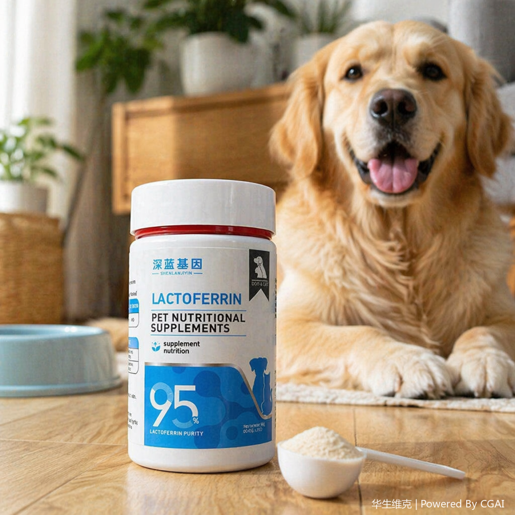 Lactoferrin pet nutritional supplements enhance immunity, improve intestinal health and promote nutrient absorption