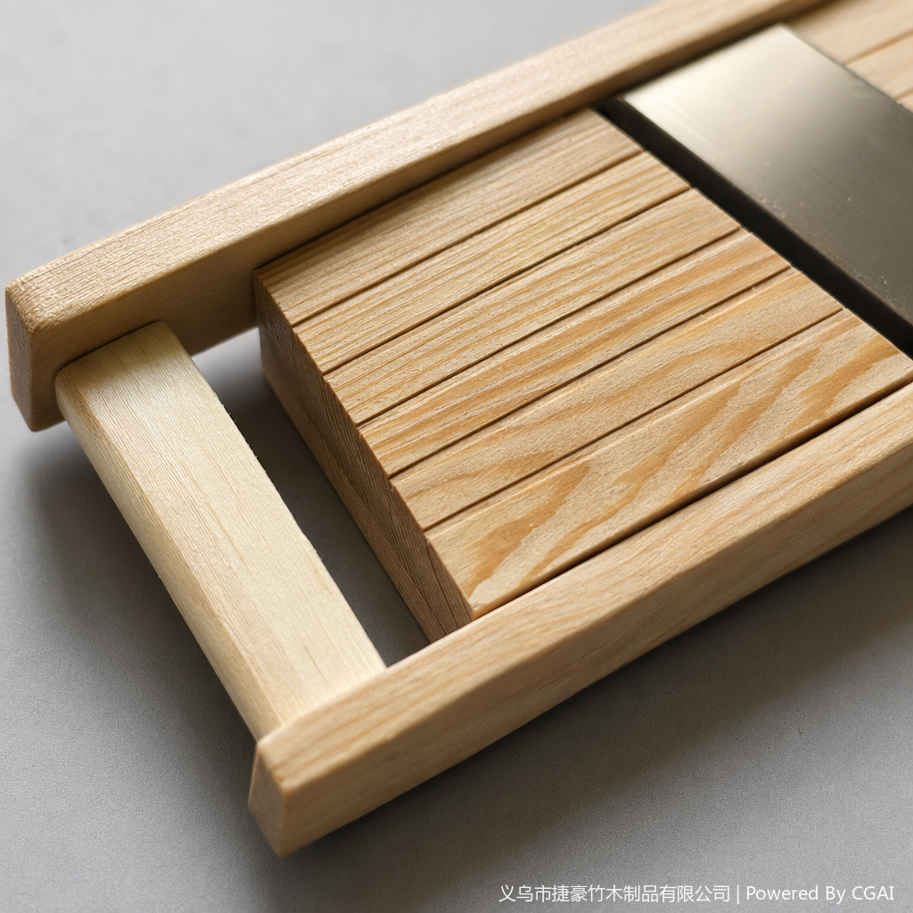 Household and commercial wooden, stainless steel and solid wood slicer, kitchen hand-safe vegetable cutter Application Scenario