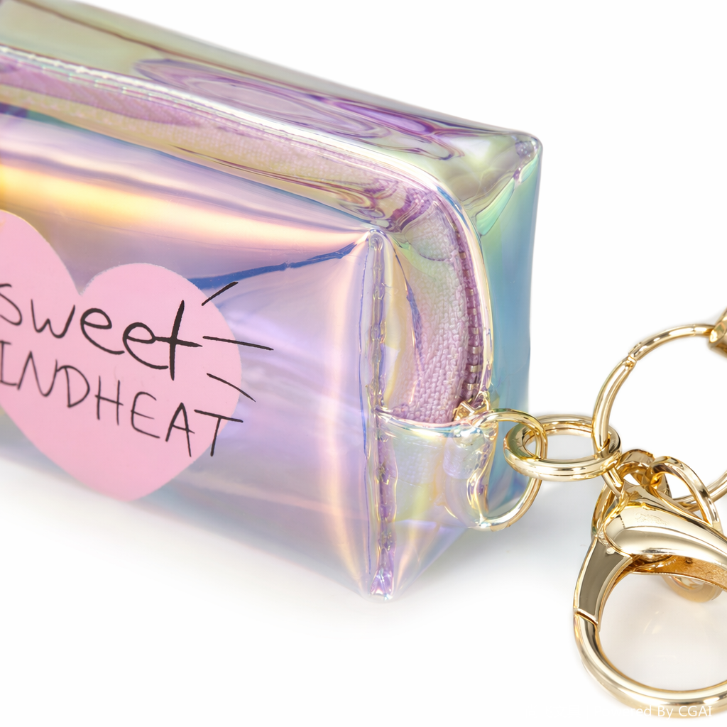 مربع قوس التالوان مع شكل كرتونية على شكل قلب مع باقة مفاتيح ذهبية Application Scenario