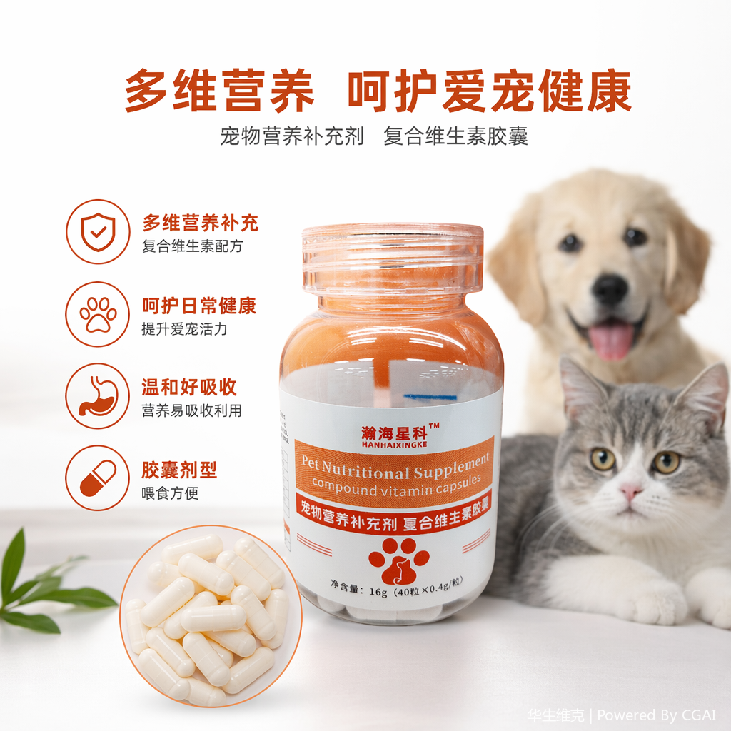 宠物复合维生素胶囊免疫提升日常保健
