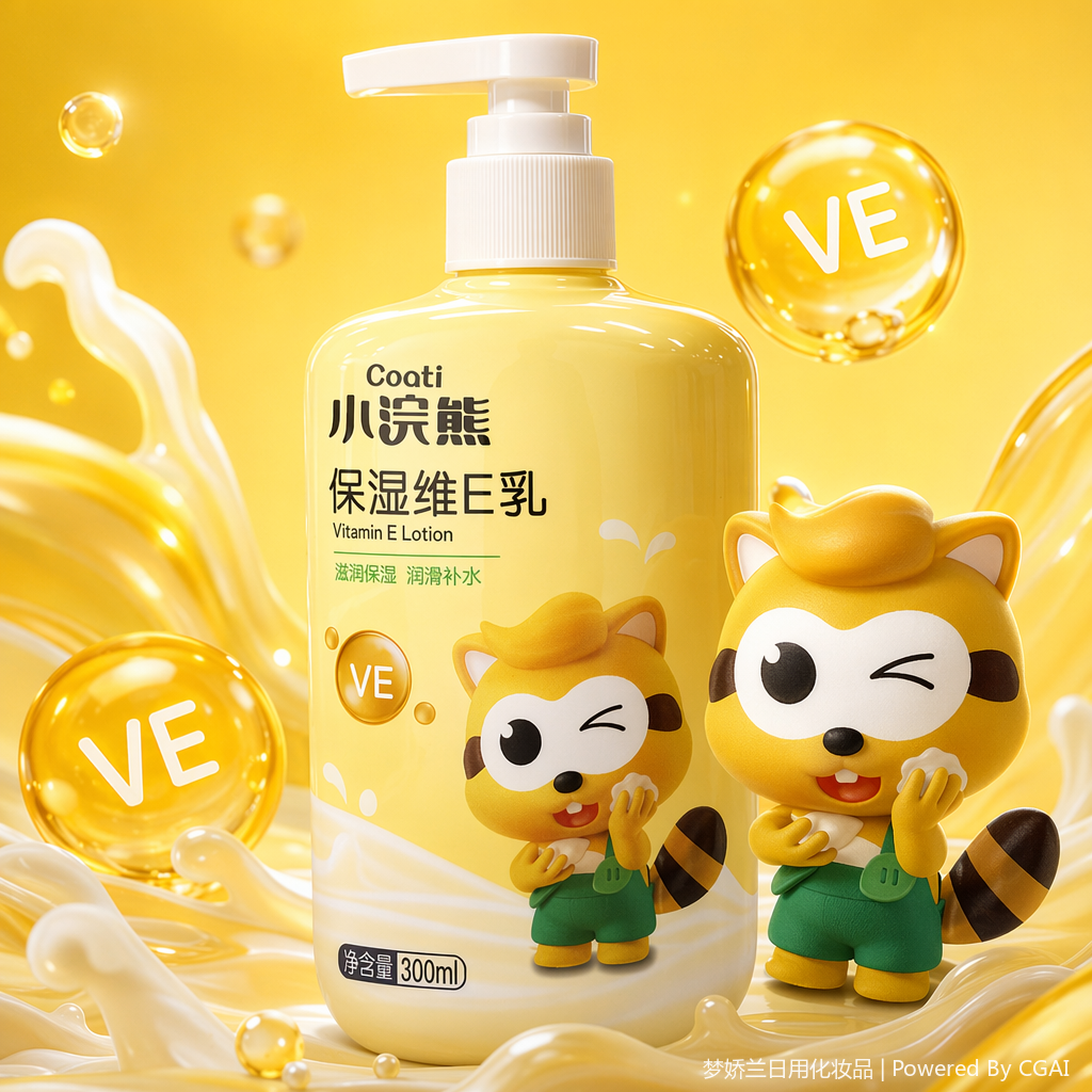 Little Raccoon Infant Moisturizing Vitamin E Lubricating Body Lotion Specification image