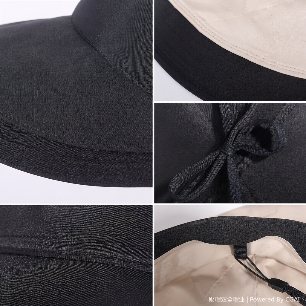 Black wide-brimmed sun hat, adult baseball cap, female summer Korean-style straw hat Application Scenario