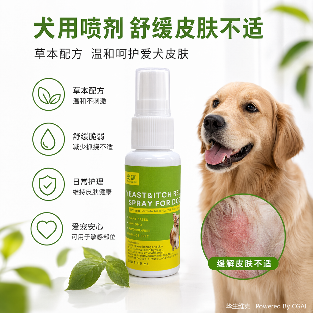 狗狗用外用皮肤护理喷雾 止痒舒缓 温和不刺激 