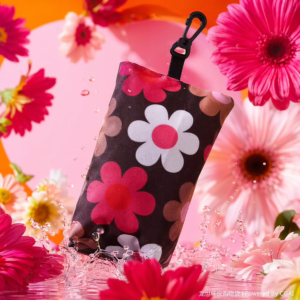 Thickened plastic underwear and clothing special folding hand-held packaging bag, portable and environmentally friendly shopping bag Specification image