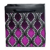 Purple patterned gift bags, souvenir packaging boxes, running lights, festival gift wrapping paper, hand-held takeout bags Item Picture
