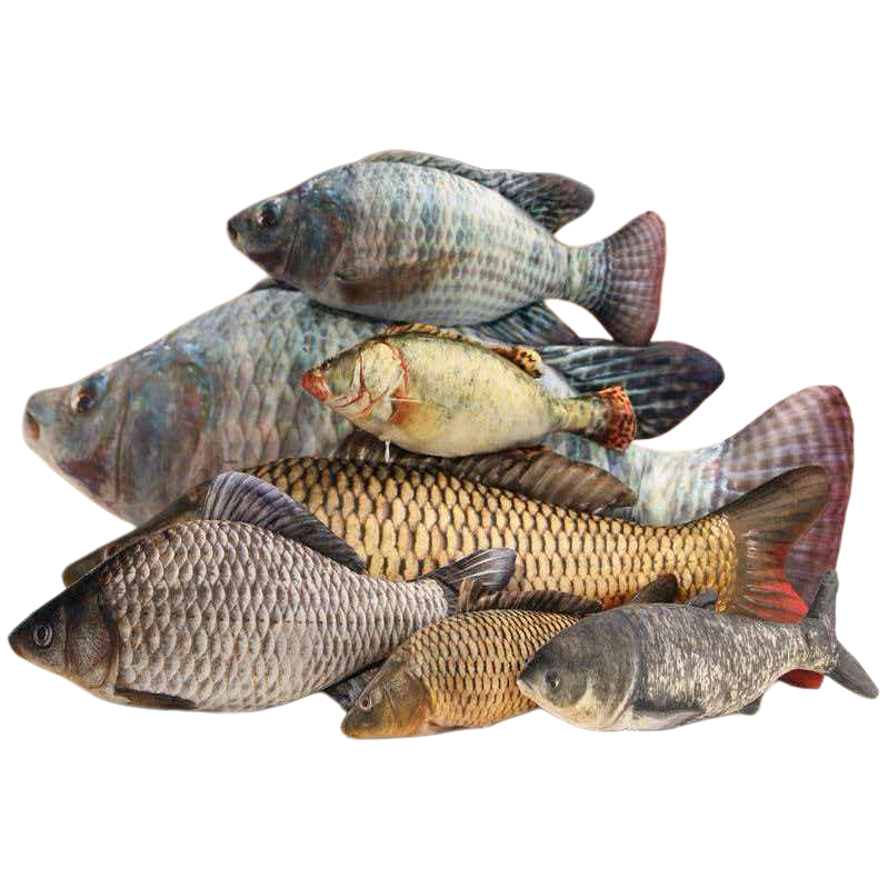 Colorful fish-shaped stacked cushions, custom-made Tibetan tufted throw pillows Item Picture
