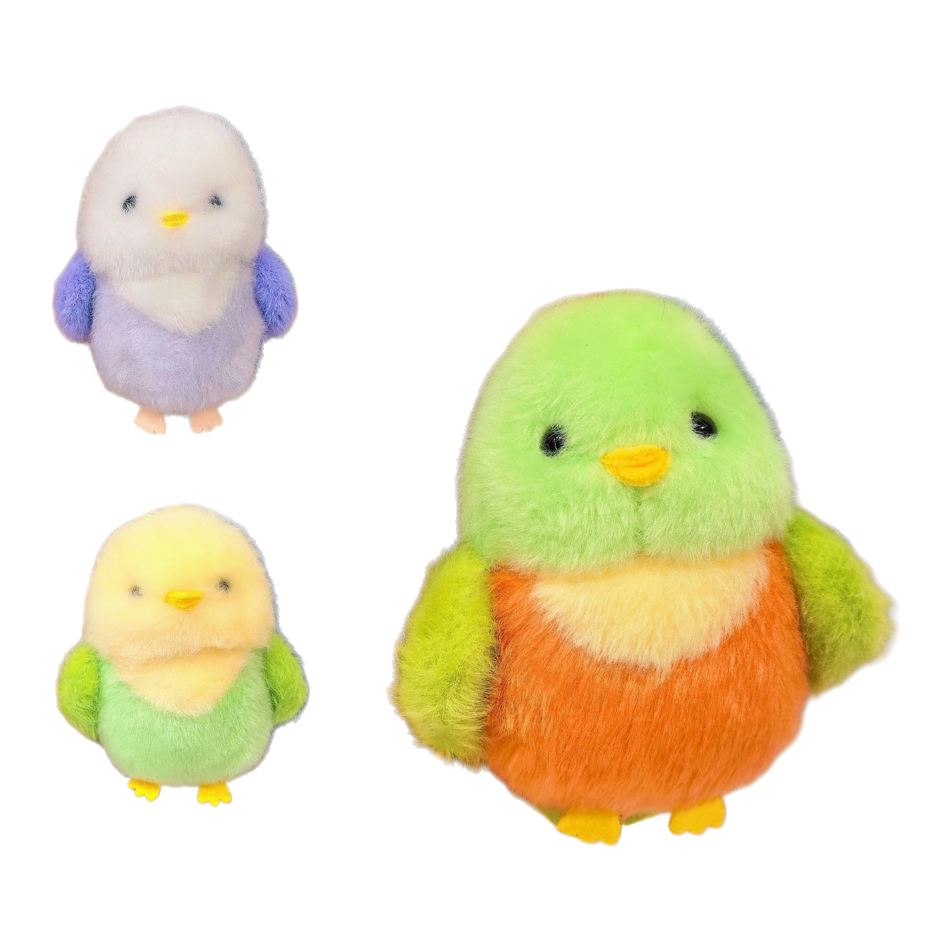 彩色毛绒小鸟星星人公仔挂件玩偶挂饰毛绒玩具挂件 Item Picture