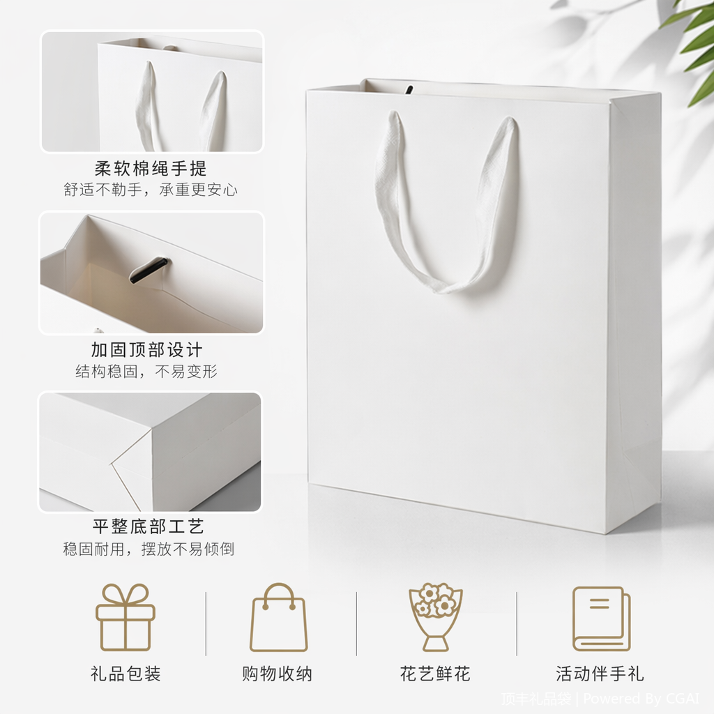 Running light souvenir gift box, festival hand-held takeout bag, eco-friendly paper gift packaging