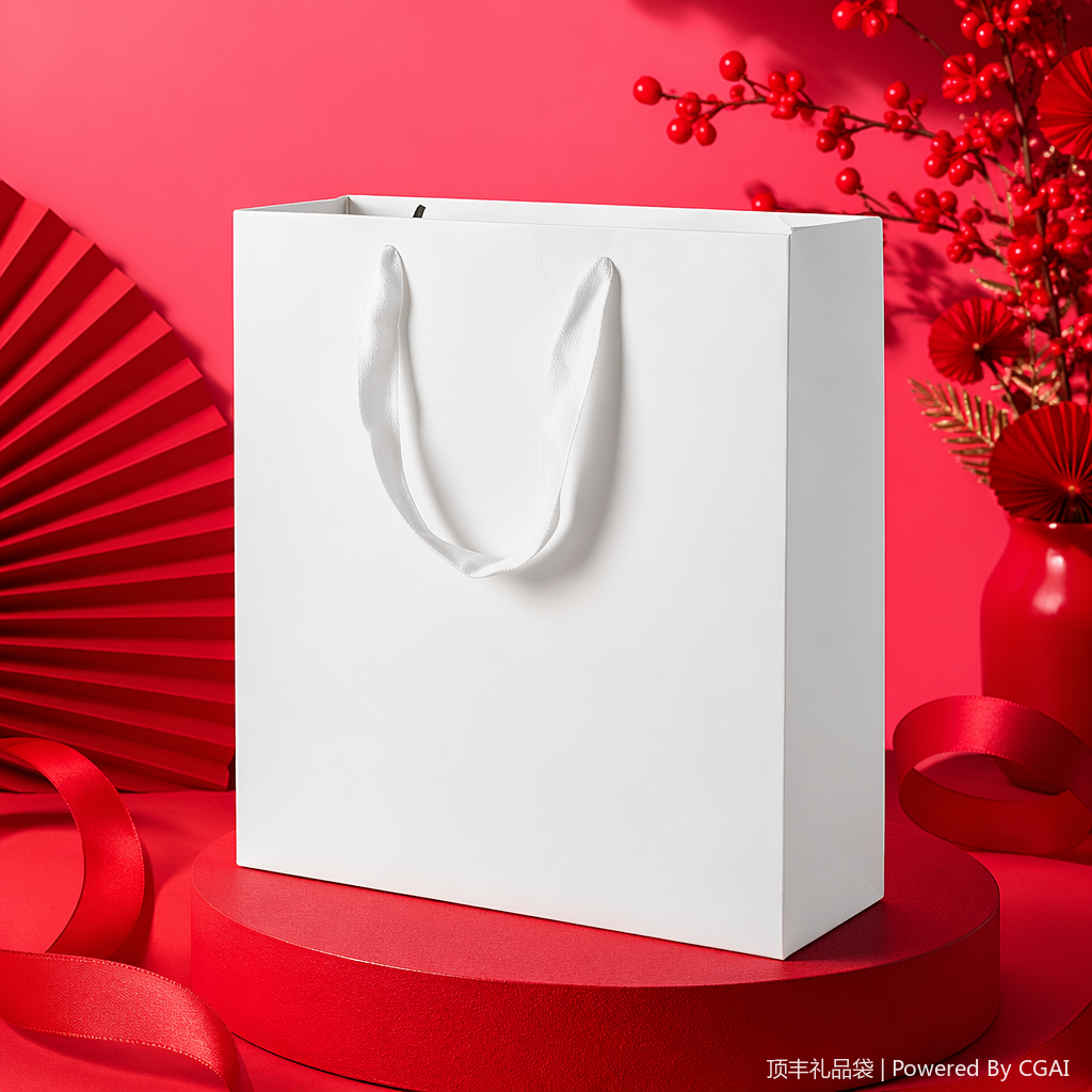 Running light souvenir gift box, festival hand-held takeout bag, eco-friendly paper gift packaging Specification image