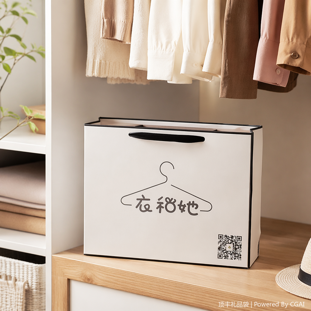 Special eco-friendly kraft paper gift packaging box for running light souvenirs, festival hand-held takeout bag details Picture