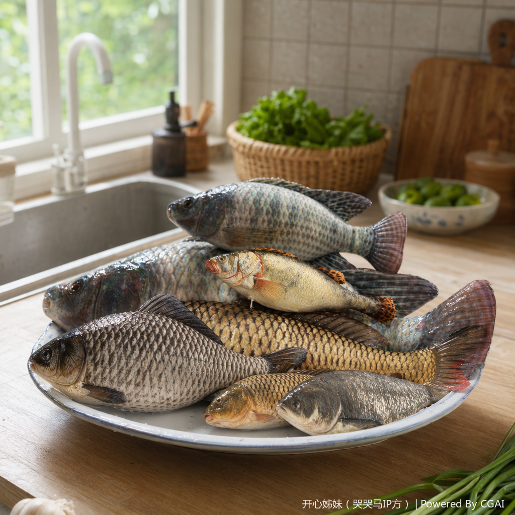 Colorful fish-shaped stacked cushions, custom-made Tibetan tufted throw pillows details Picture