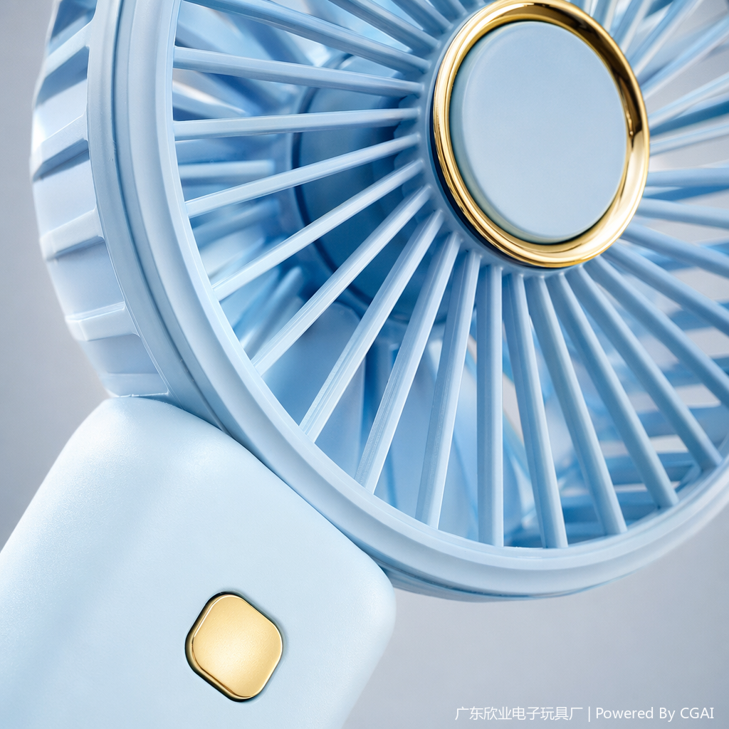 A simple digital display clip, mini handheld fan, a summer cooling wonder Application Scenario