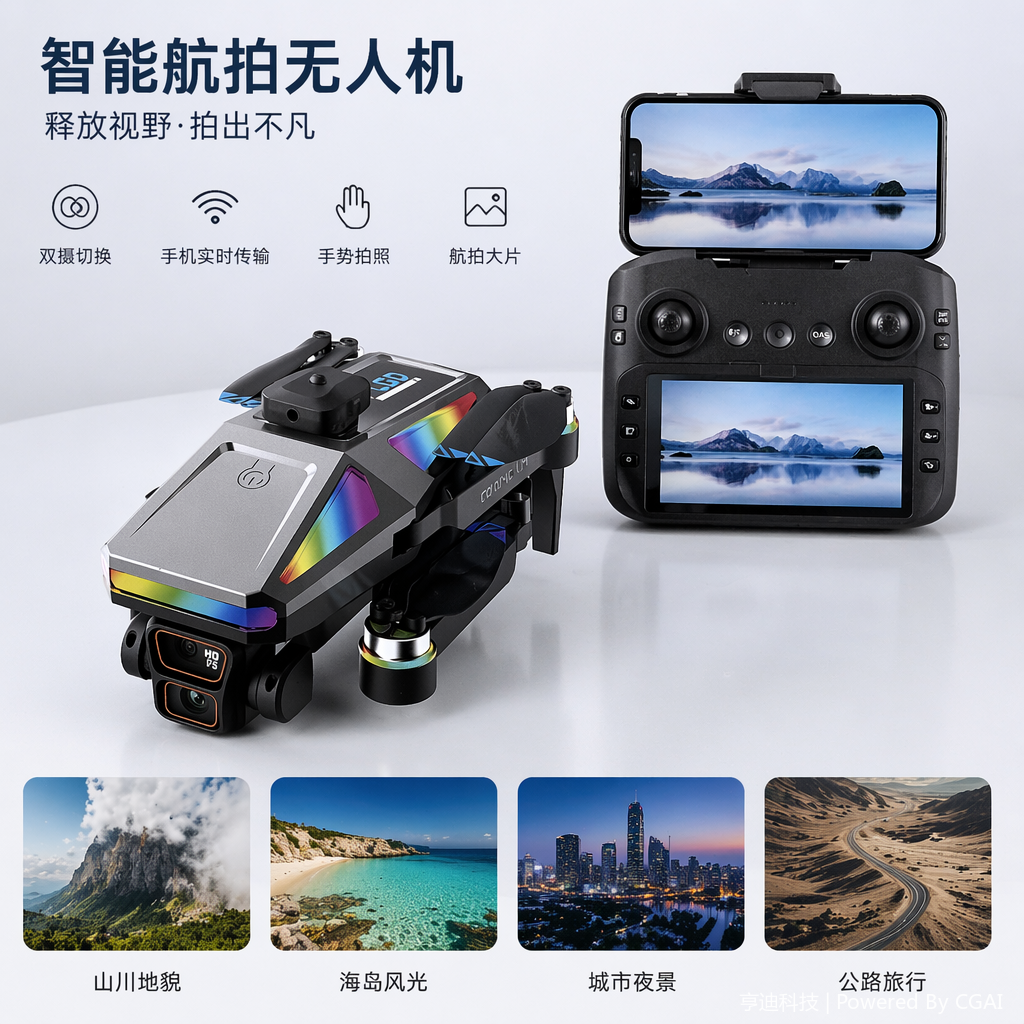 8K high-definition professional aerial photography drone long-distance image transmission outdoor mapping aircraft
