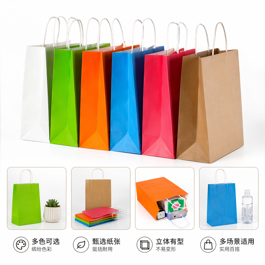 Running light souvenir packaging box, festival gift wrapping paper, hand-held takeout bag gift packaging