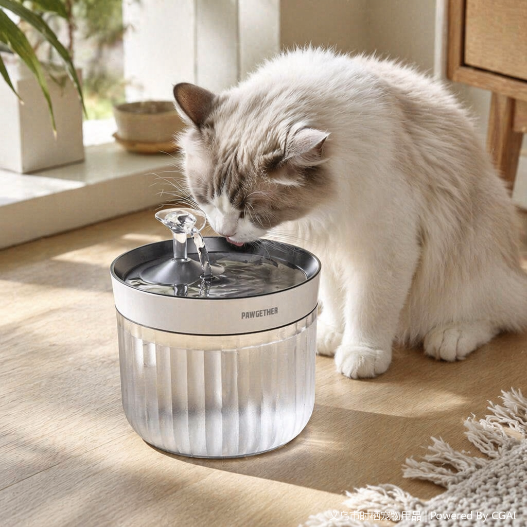 "Pet Small to Big Cat water dispenser, automatic pet wireless water pump, anti-dry-burning water dispenser, circulating water dispenser. Specification image