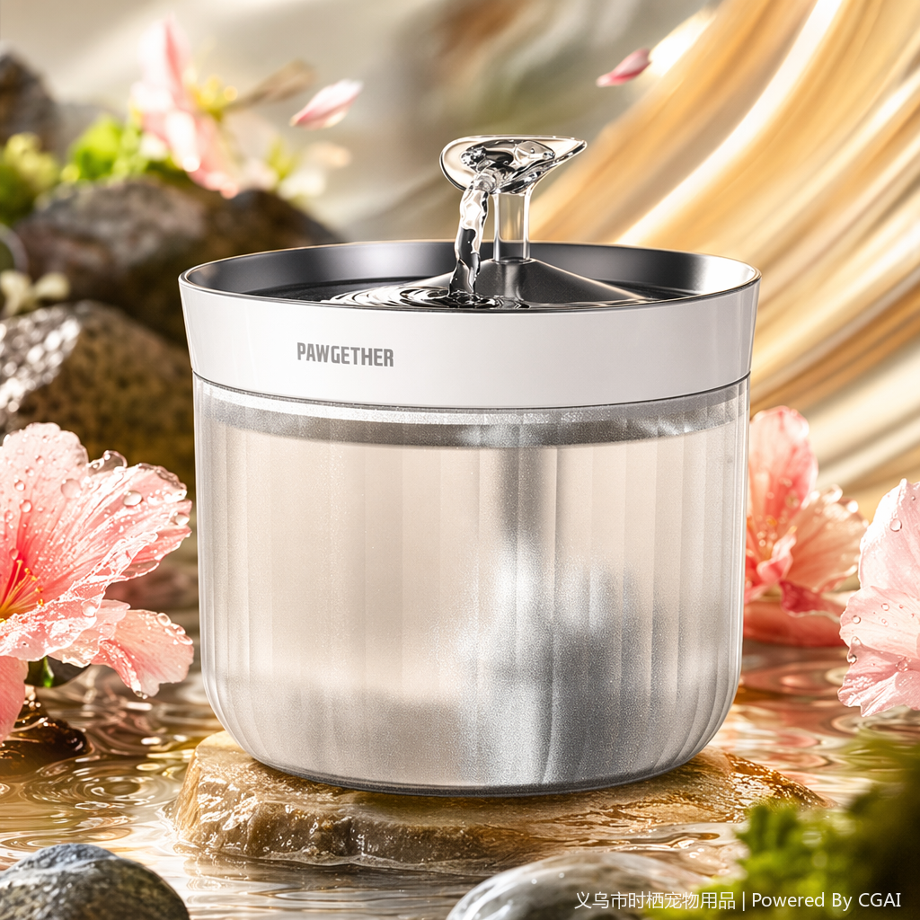 "Pet Small to Big Cat water dispenser, automatic pet wireless water pump, anti-dry-burning water dispenser, circulating water dispenser. Application Scenario