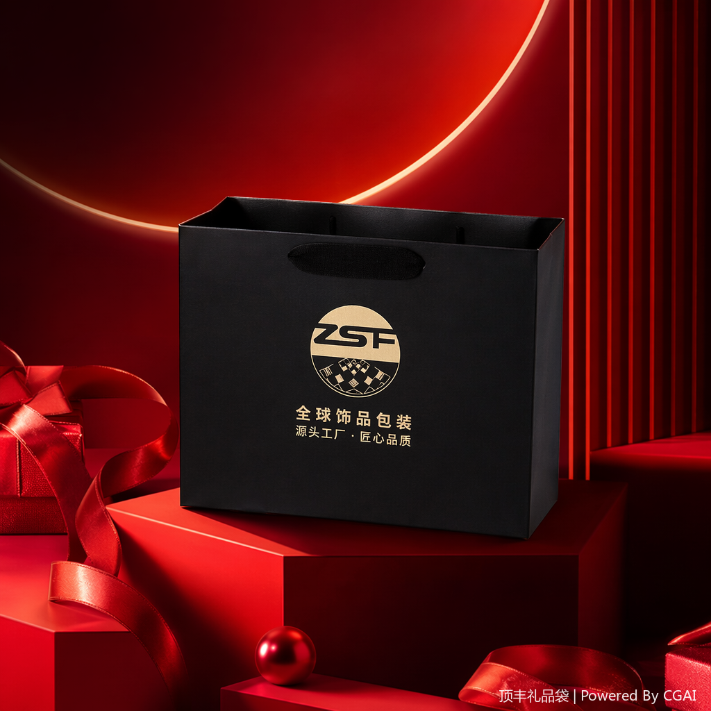 Running light souvenir, thickened kraft paper gift box, festival takeout handbag Specification image