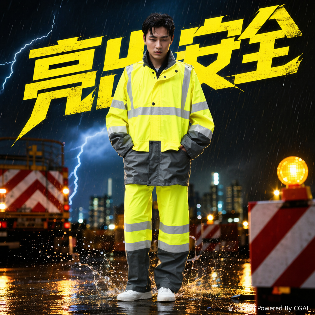 Two-piece raincoats for men and women, long outdoor electric bike raincoats, PU PVC rain covers, daily necessities Specification image