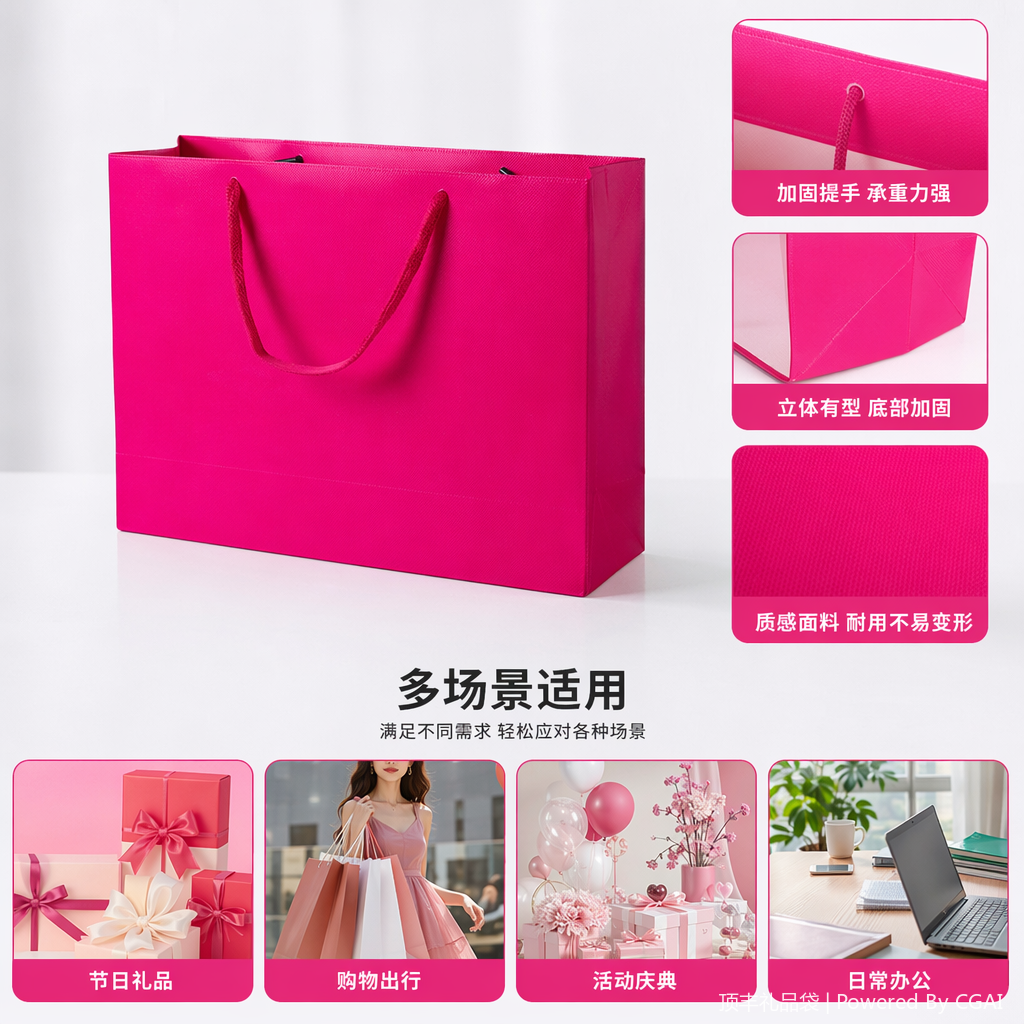 Running light souvenir gift box, festival gift, hand-held takeout bag, eco-friendly paper packaging