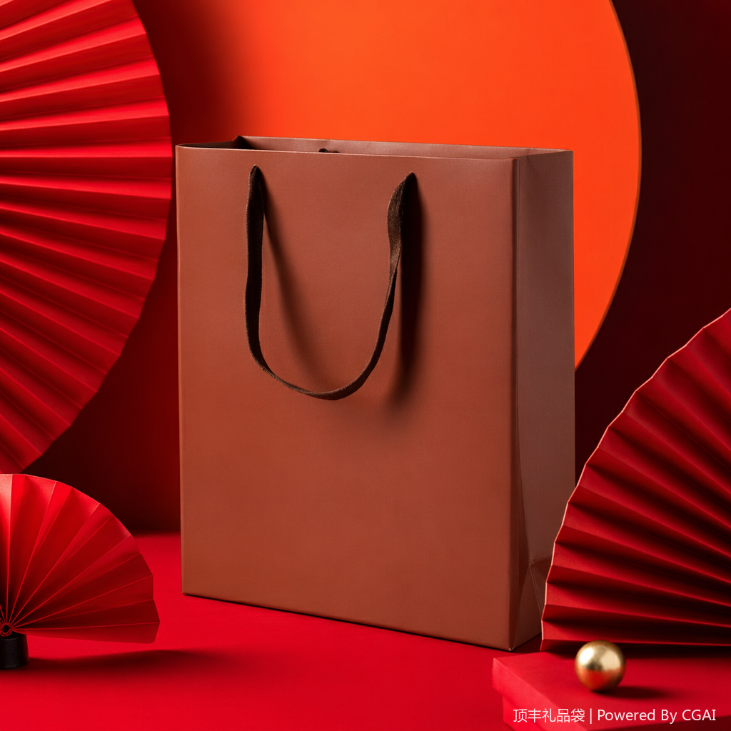 Running light souvenir packaging box, festival gift wrapping paper, hand-held takeout bag Specification image