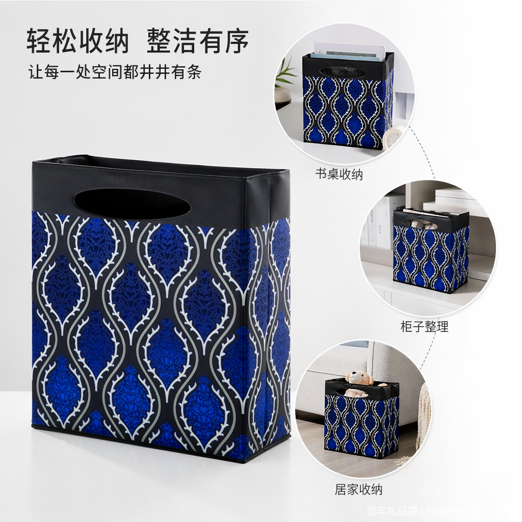 Running light souvenir packaging box, thickened hand-held takeout bag, festival gift packaging paper, made of eco-friendly material