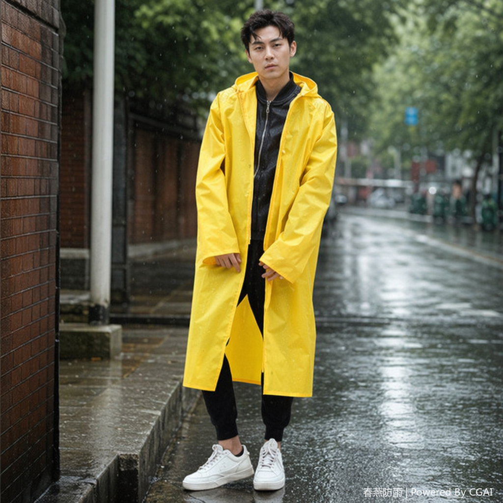 黄色雨衣男款其他雨衣雨披 防水透气轻便骑行户外通用 details Picture
