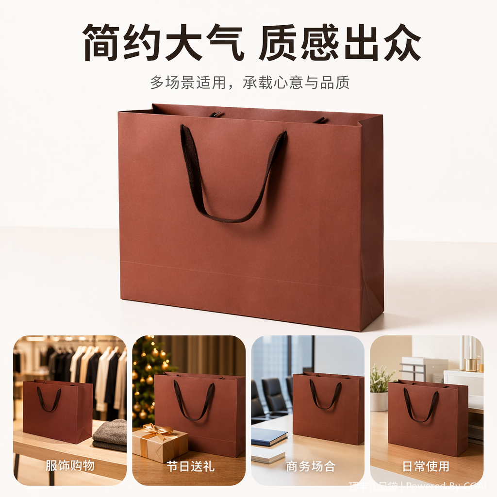 Running light souvenir, eco-friendly handbag, festival gift packaging box, thickened leak-proof takeout paper
