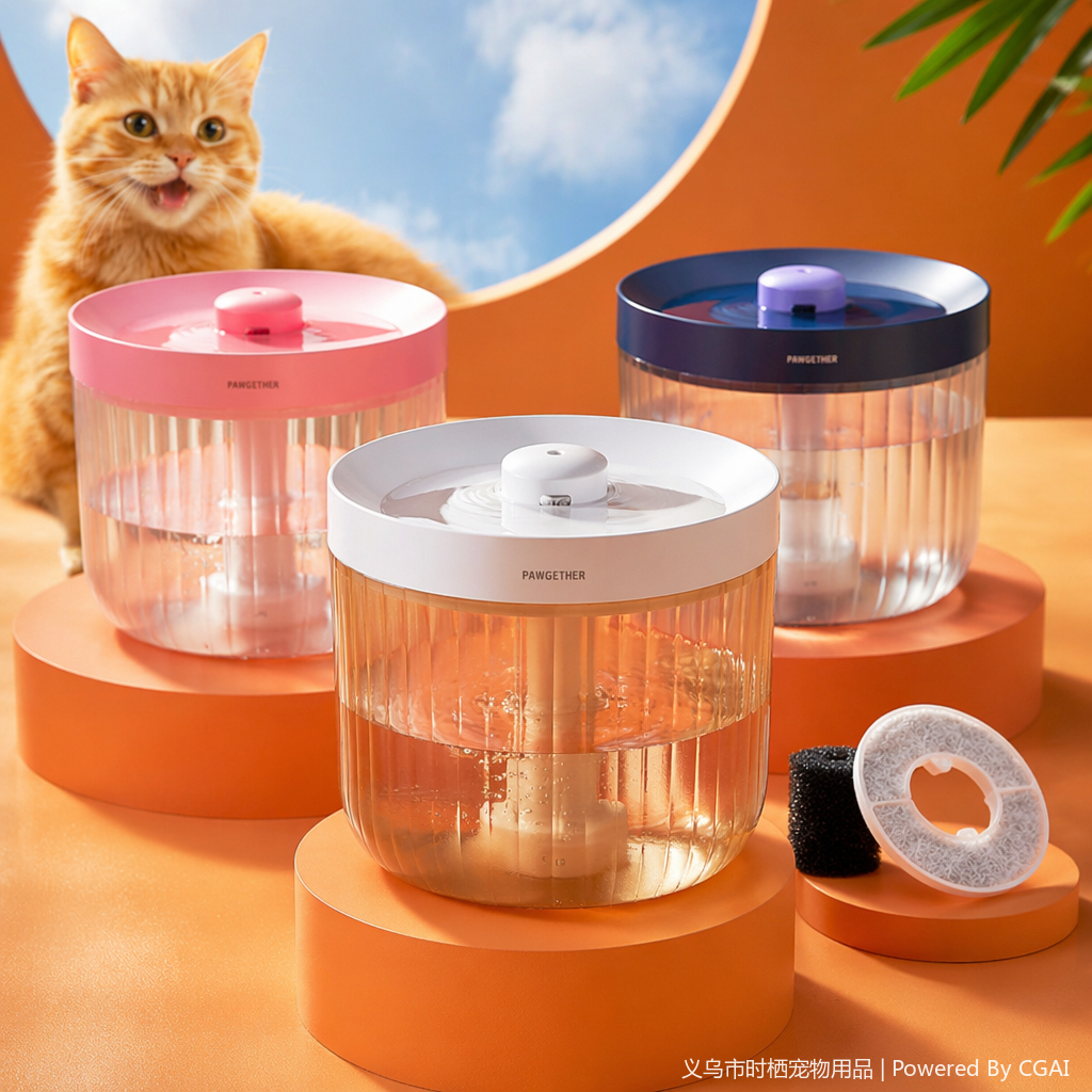 From pet to big cat water dispenser, automatic pet wireless water pump, unplugged water dispenser, circulating water dispenser Item Picture