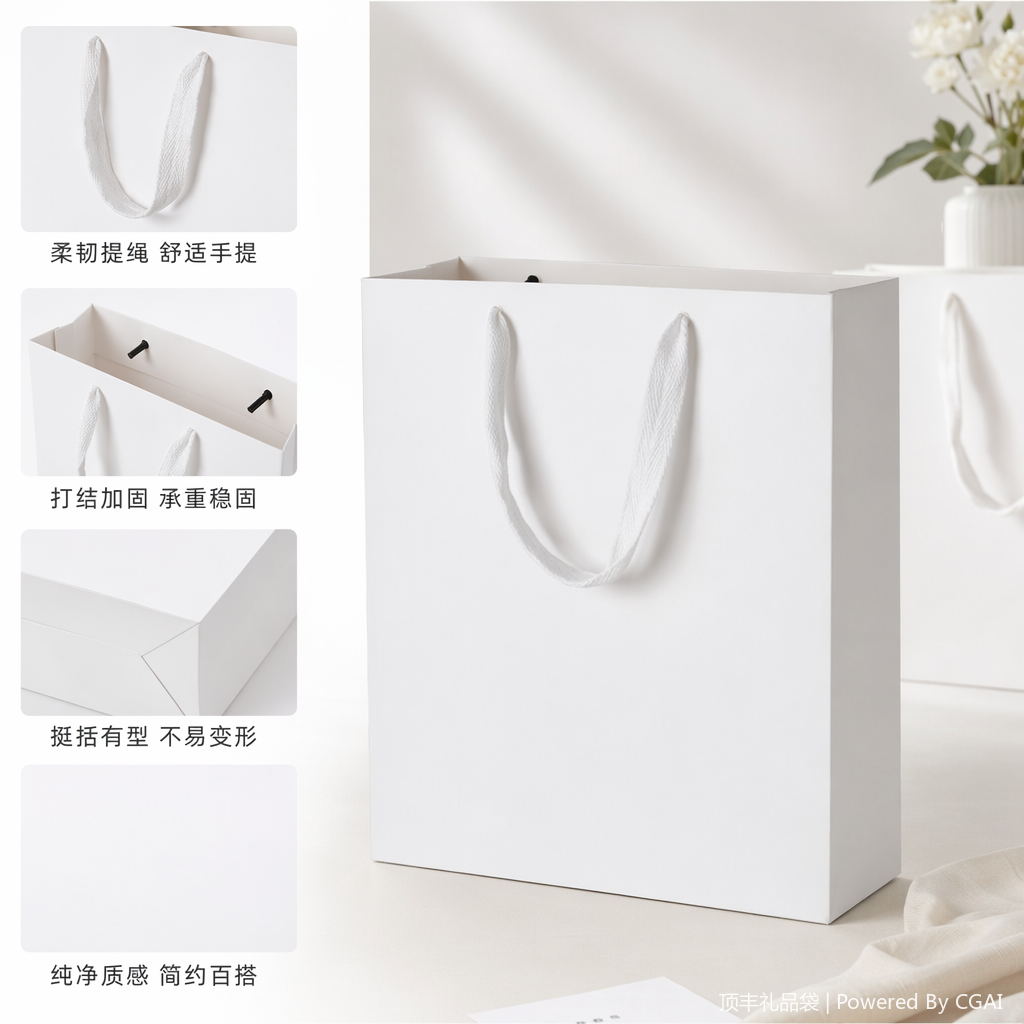 Thickened waterproof running light souvenir, hand-held takeout bag, festival gift packaging box
