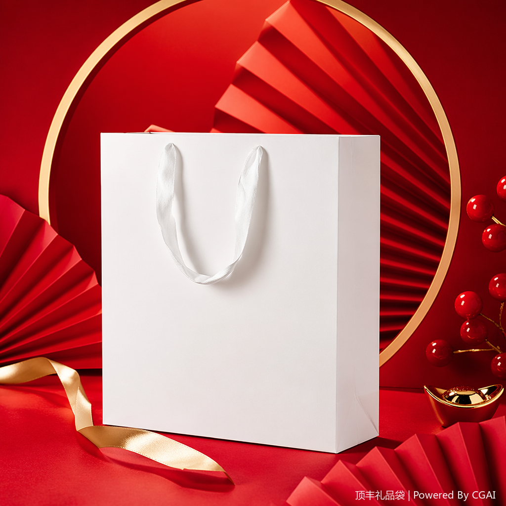 Thickened waterproof running light souvenir, hand-held takeout bag, festival gift packaging box Specification image
