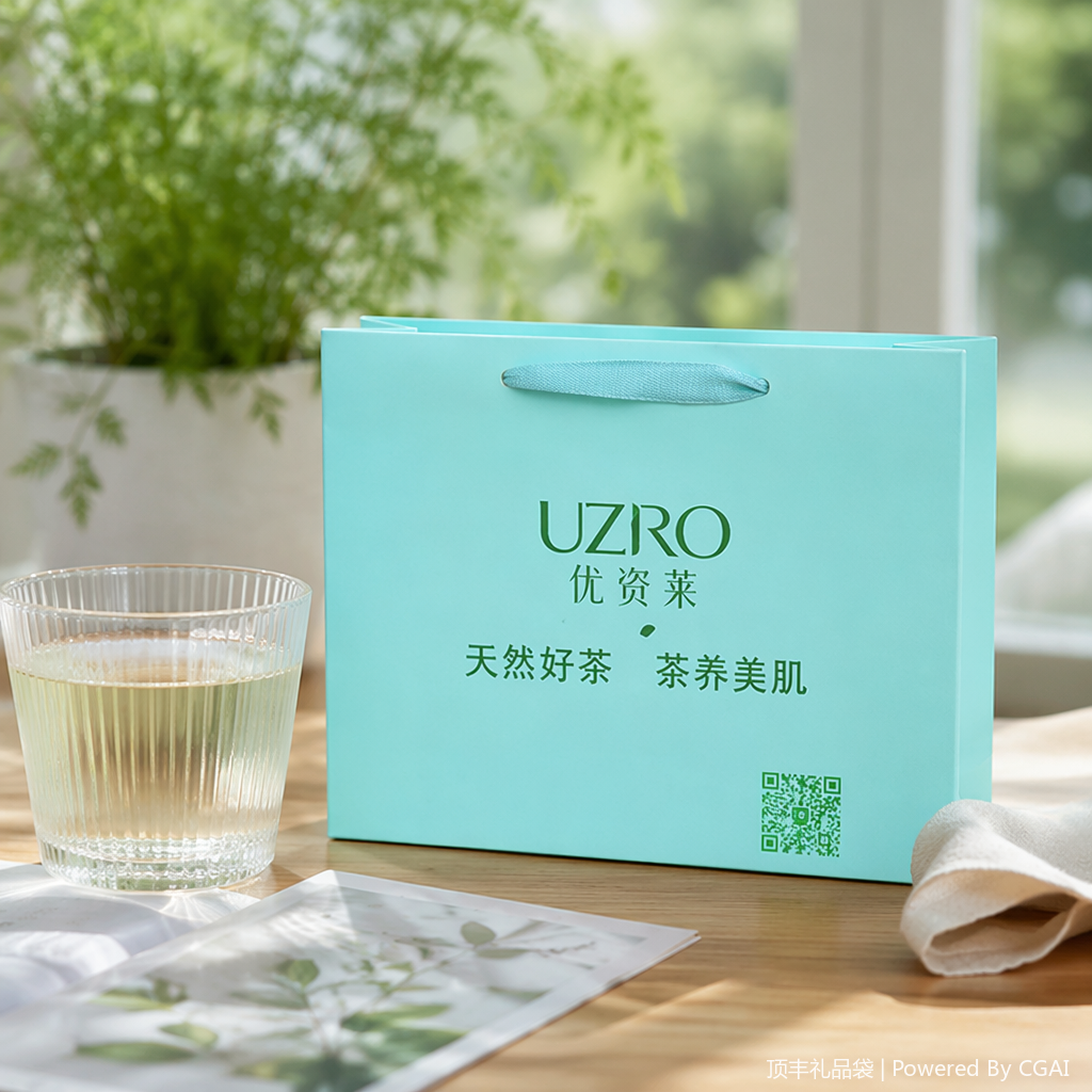 Special thickened hand-held takeout bag for running light souvenirs, festival gift packaging box, jasmine-scented wrapping paper details Picture