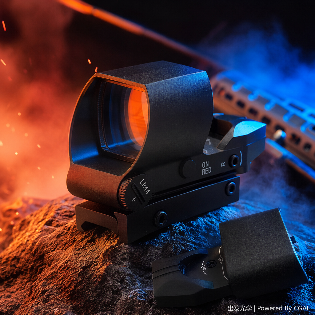 Black red dot sight, high-definition aiming accessory, outdoor telescope Specification image