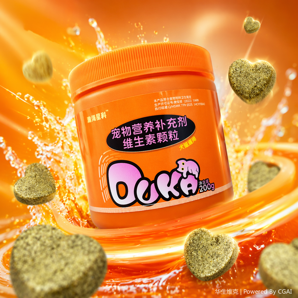 Orange canned pet nutritional supplements Specification image