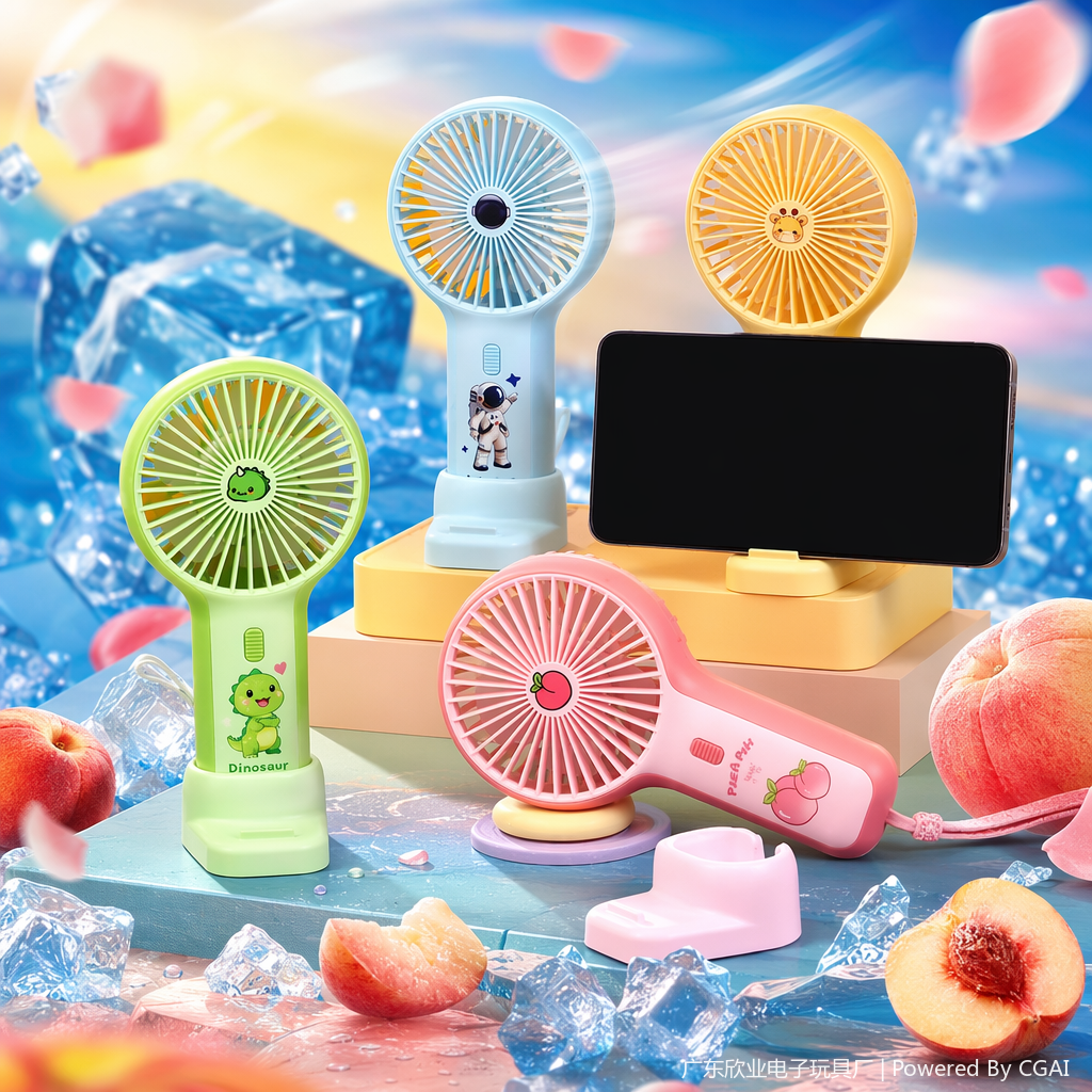 Cartoon Mini handheld fan 145849928 Specification image