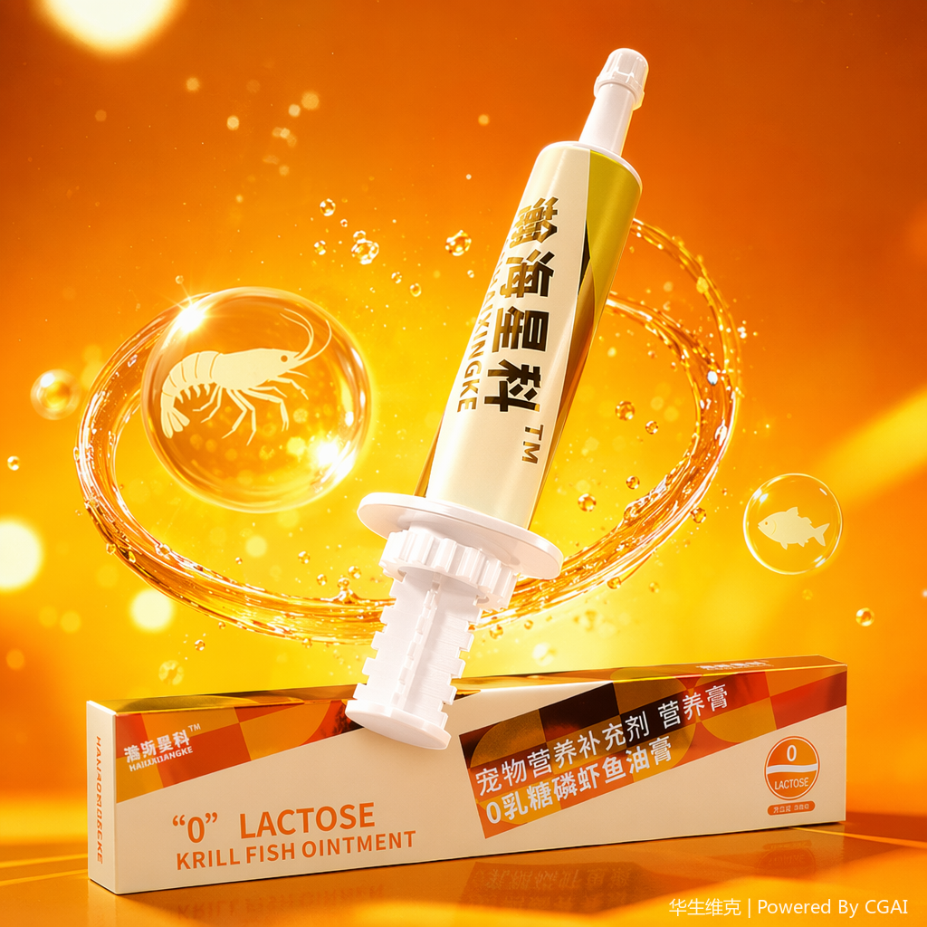 Pet nutritional supplement krill fish oil paste Specification image