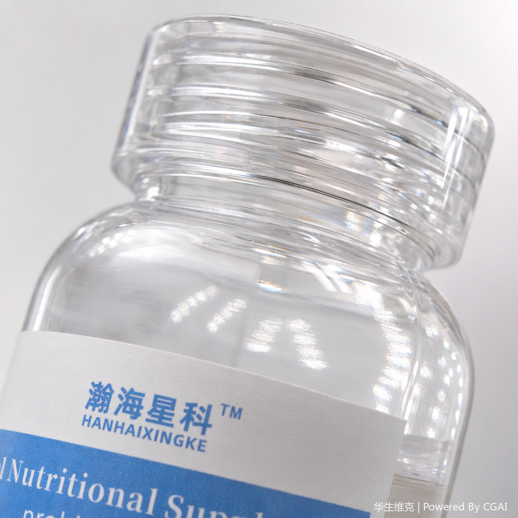 25ml transparent plastic bottle, pointed spout chubby bottle, pet probiotic capsule body wash bottle Application Scenario