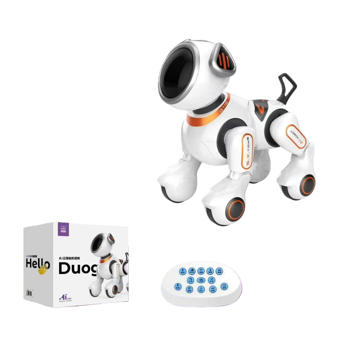 Lingyi White AI Cloud Intelligent Robot Dog, AI toy, ai smart glasses Item Picture