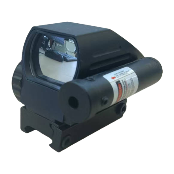 The black red dot sight with a laser pointer is suitable for a variety of outdoor sports Item Picture