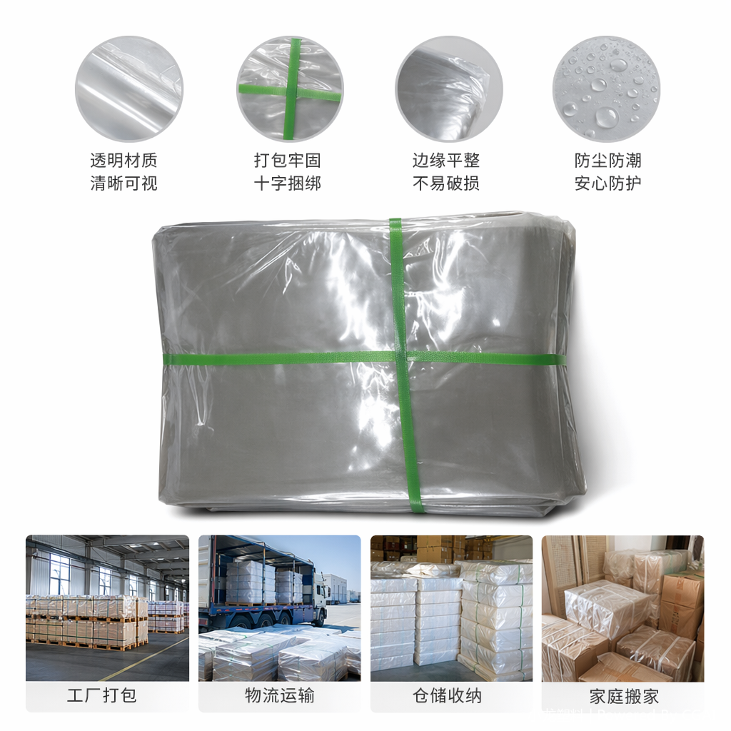 Transparent plastic film bags and other types of food-grade sealed preservation bags