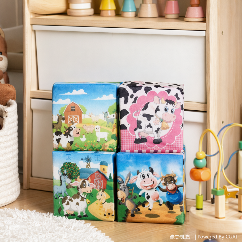DIY Twisty stick running light souvenir packaging box, festival gift wrapping paper details Picture