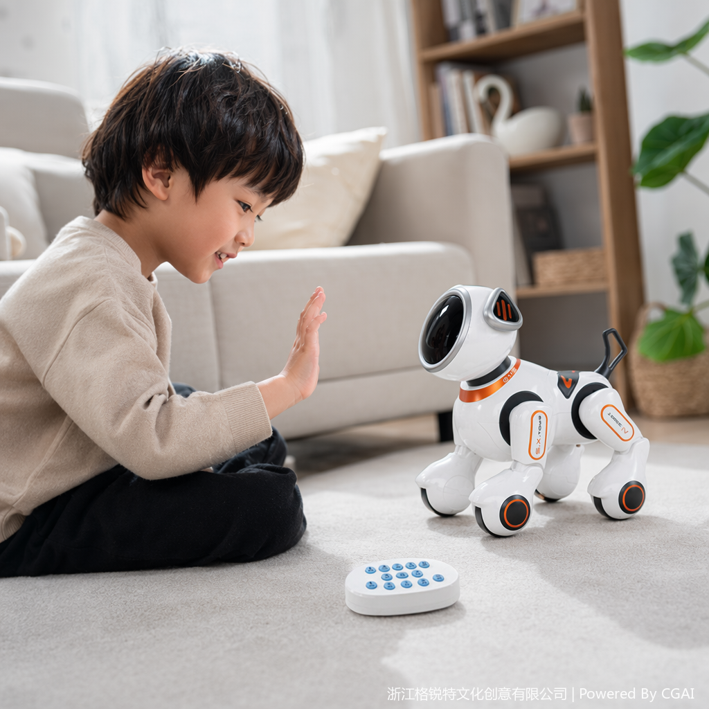 Lingyi White AI Cloud Intelligent Robot Dog, AI toy, ai smart glasses details Picture