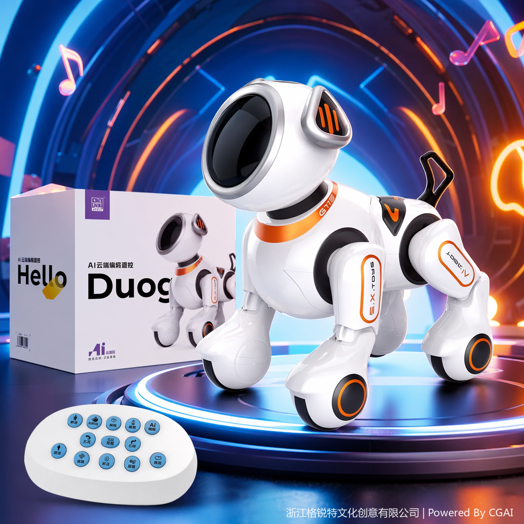 Lingyi White AI Cloud Intelligent Robot Dog, AI toy, ai smart glasses Specification image