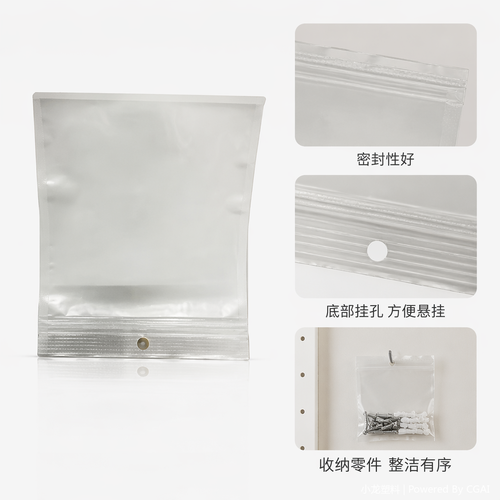 PE PVC OPP三合一环保自封袋 食品级密封保鲜多尺寸