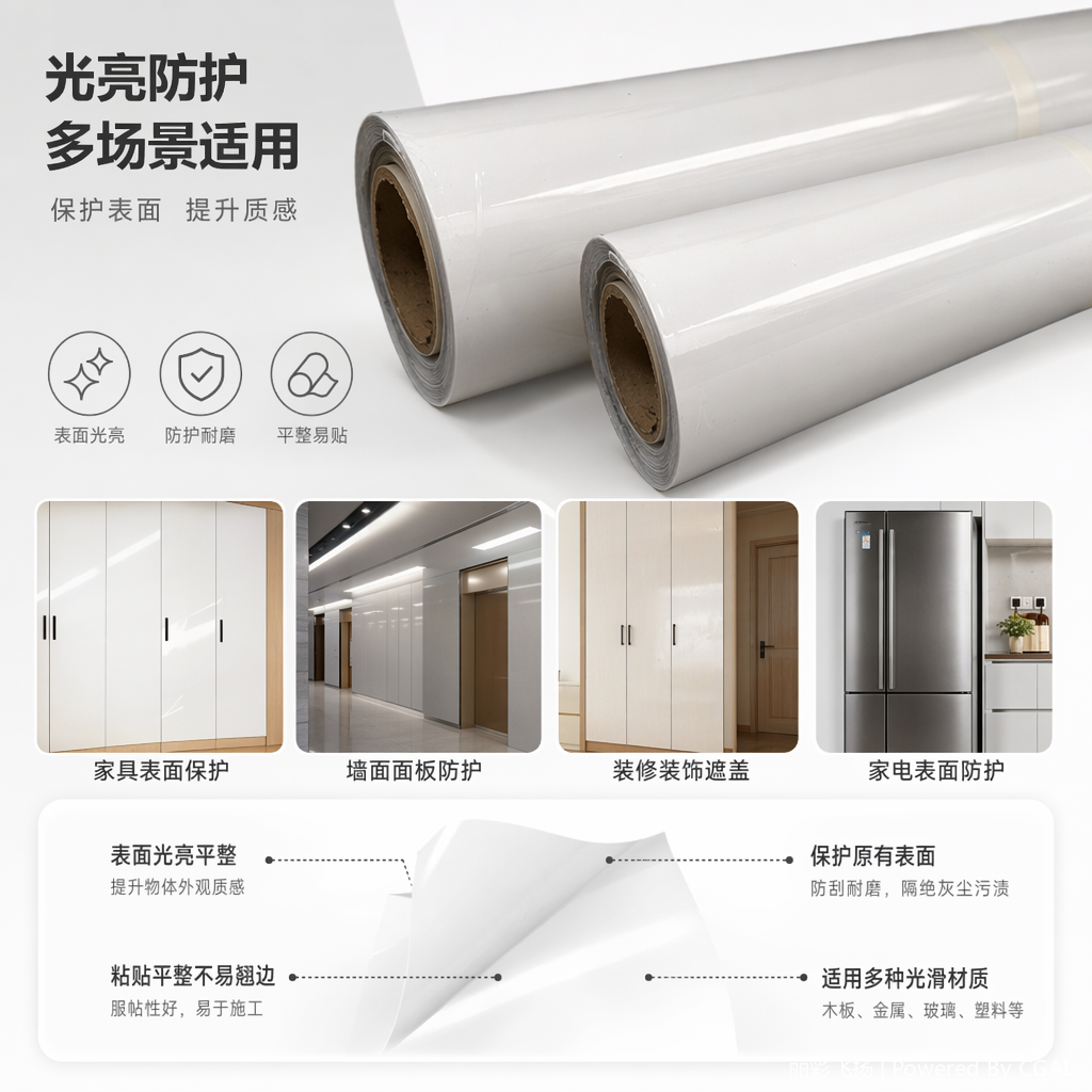 哑光PU热转印膜 白色PET烫画膜卷 适用于铝箔榴莲盒贴标