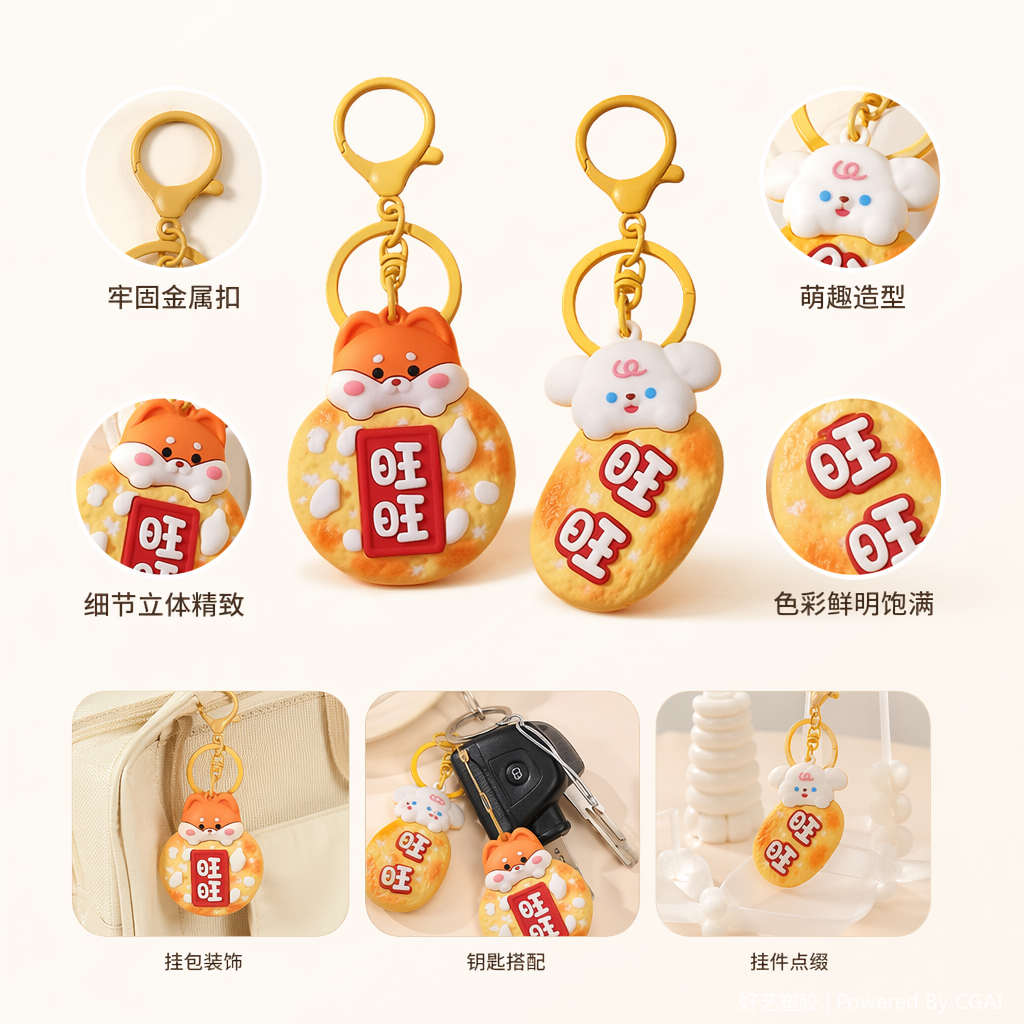 亚克力水晶动漫钥匙扣配饰