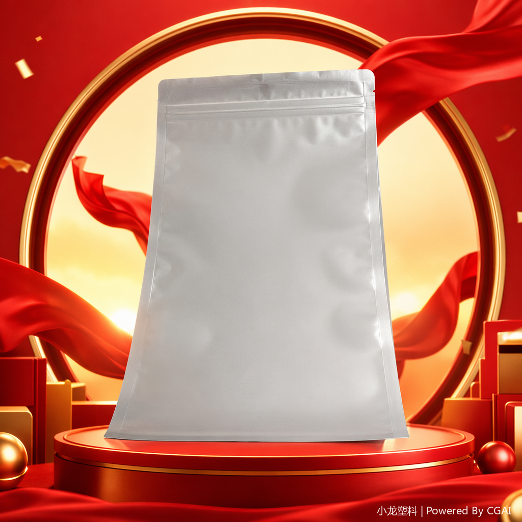 White PVC self-sealing bag, PE OPP plastic sealed bag, 100-piece food-grade fresh-keeping storage bag Specification image