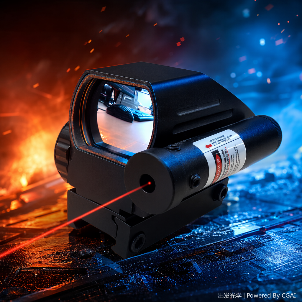 The black red dot sight with a laser pointer is suitable for a variety of outdoor sports Specification image