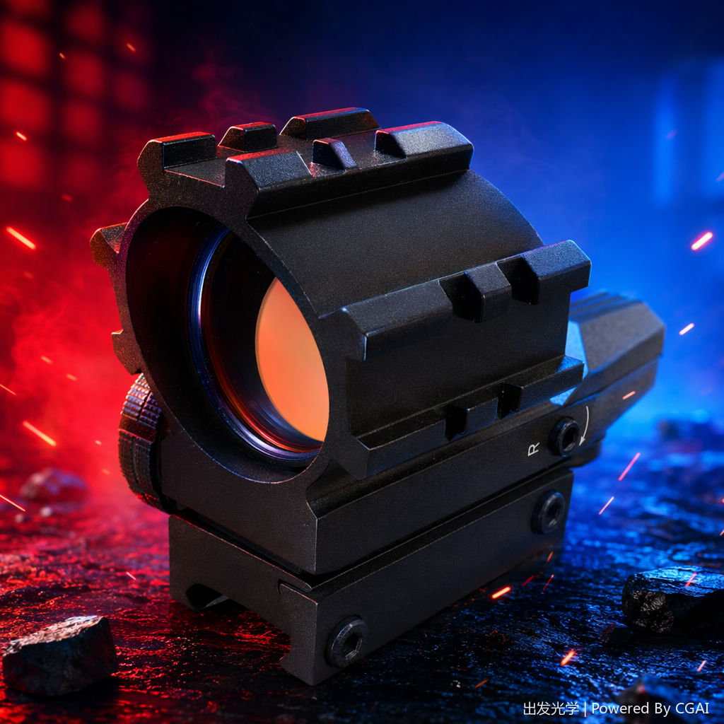 Black red dot sight, other optical instruments, high-definition sight, adjustable wind deflection and trajectory compensation Specification image