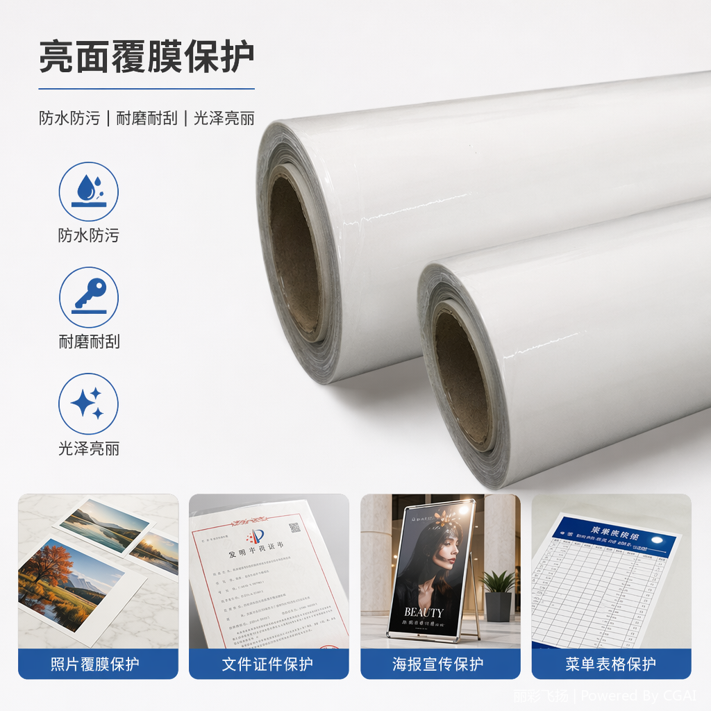 白色PET烫印膜卷 哑光热转印PU膜 铝箔榴莲盒专用PET胶片
