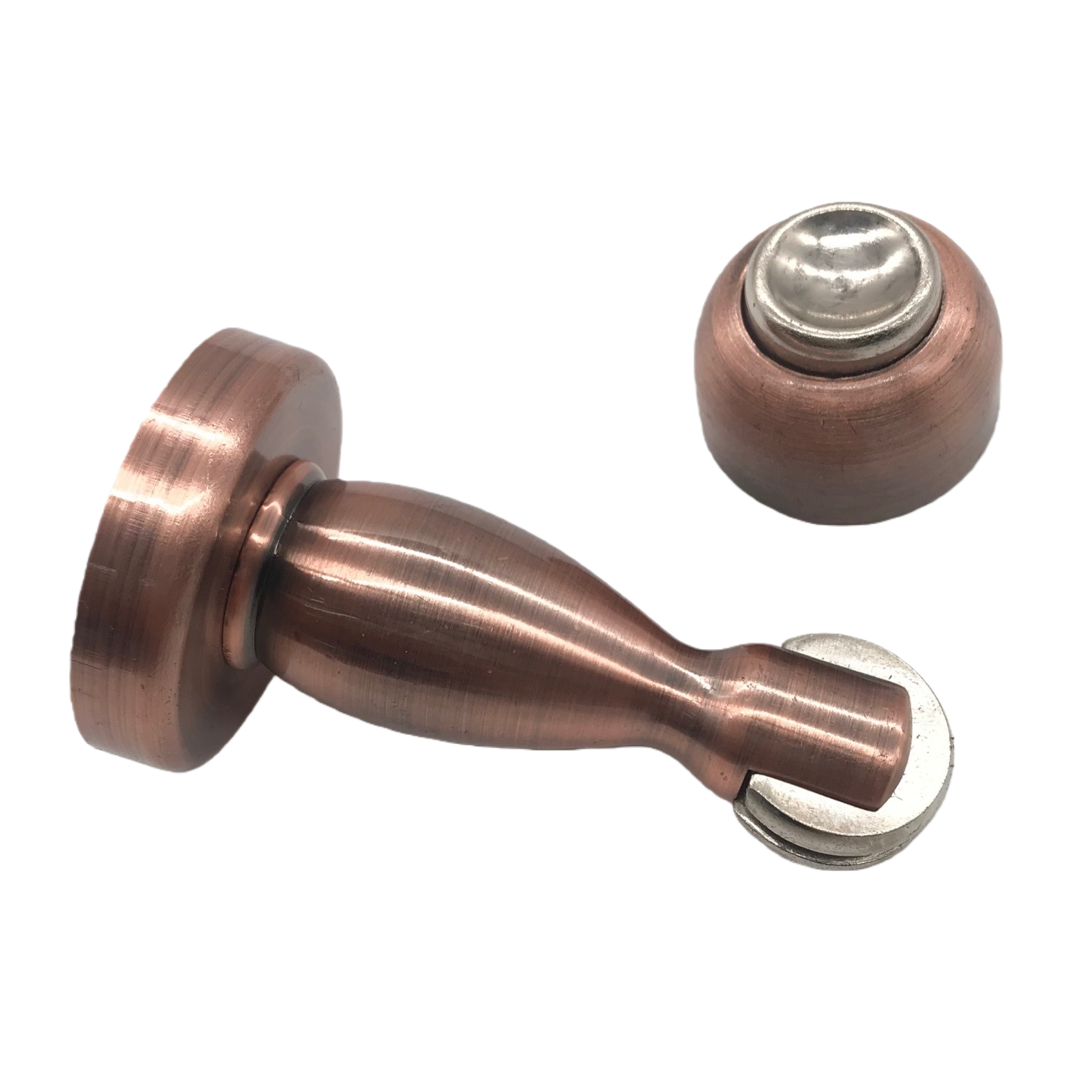Copper-colored rubber door knocker, household silent anti-collision buffer hardware accessories Item Picture